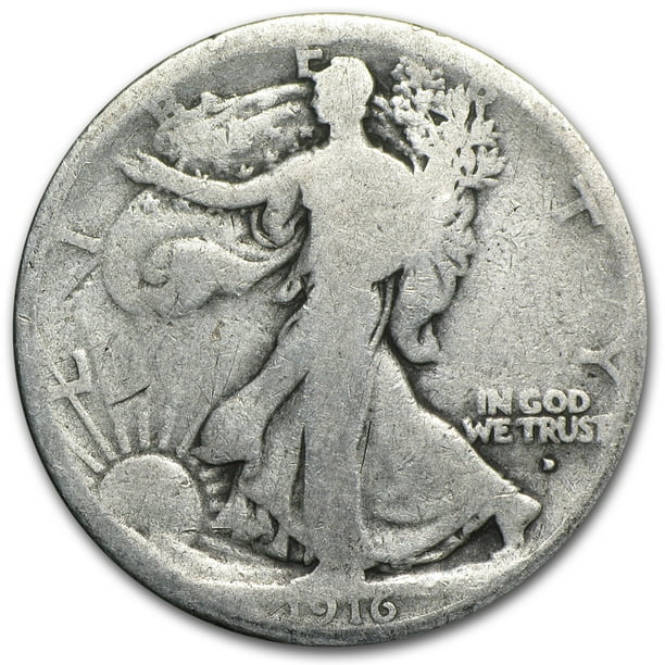 1916-D Walking Liberty Half Dollar AG